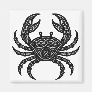 Aimant Cancer — Encre Hantée Zodiaque Crabe T‑Shirt