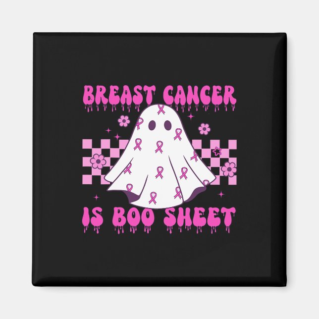 Aimant Cancer Est Feuille De Boo Halloween  (Devant)
