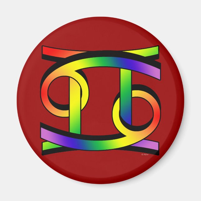 Aimant Cancer et Gemini GLBT (Devant)