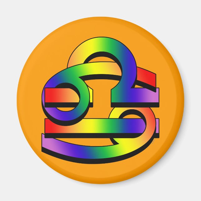 Aimant Cancer & Libra GLBT (Devant)