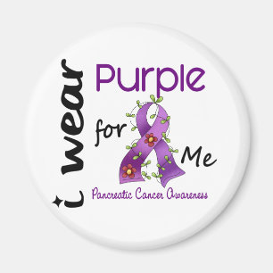 Aimant Cancer pancréatique je porte le pourpre pour MOI