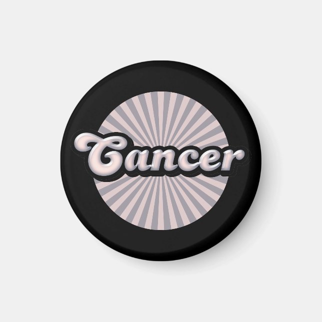 Aimant Cancer rétro du zodiaque (Devant)