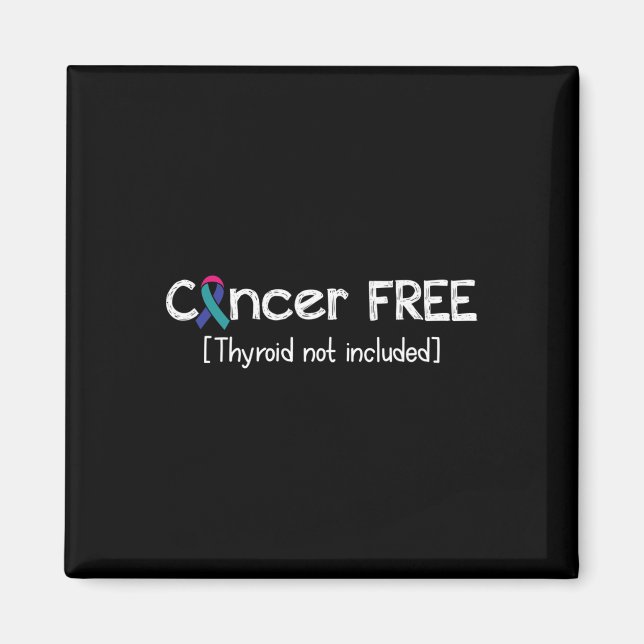 Aimant Cancer Sans Thyroïde Cancer Support Ruban (Devant)