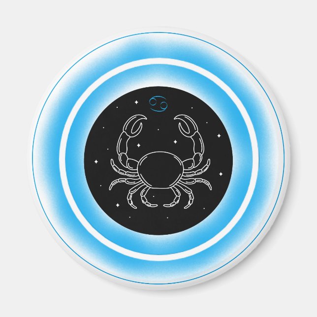 Aimant Cancer Symbol – Minimal Astrology Emblem (Devant)