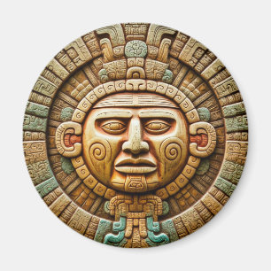 Aimant Cancun Maya Sun God Mexico Travel