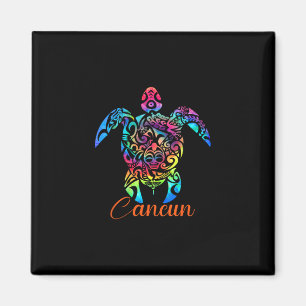 Aimant Cancun Mexique Plage Tortue de Mer Vacances Voyage
