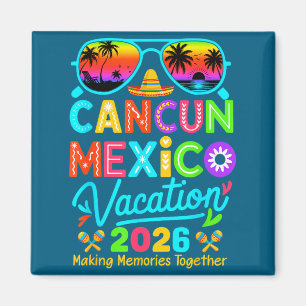 Aimant Cancun mexique vacances plage 2026 voyage correspo