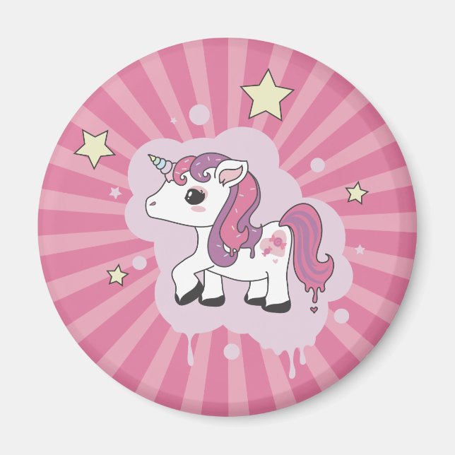 Aimant Candicorne, Candy Unicorn (Devant)