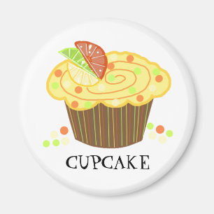 Aimant Candy Cupcake citron