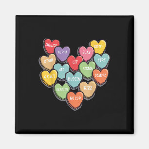 Aimant Candy Heart Slang Mots Valentines Day For School,