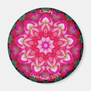 Aimant CANDY ~ Rose miniature personnalisé Fractal ~