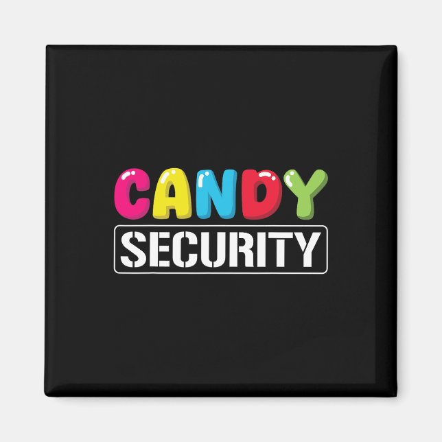 Aimant Candy Security Funny Halloween Costume Enfants Gar (Devant)