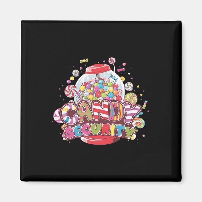 Aimant Candy Security Funny Halloween Costume garçons fil (Devant)