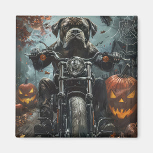 Aimant Cane Corso à moto Halloween Épouvantable