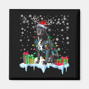 Aimant Cane Corso Chapeau de Père Noël de Noël Pyjama Ren