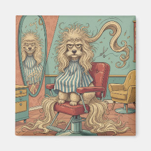 Aimant Caniche en colère 