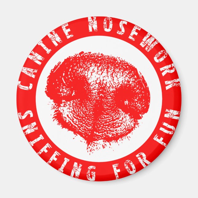 Aimant Canine Nosework, Coussin pour s'amuser (Devant)