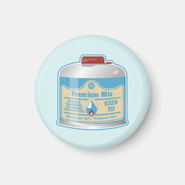 Aimant Canistier de combustible du poêle de camp propane  (Devant)