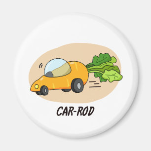 Aimant Canne-voiture Funny Carrot Pun