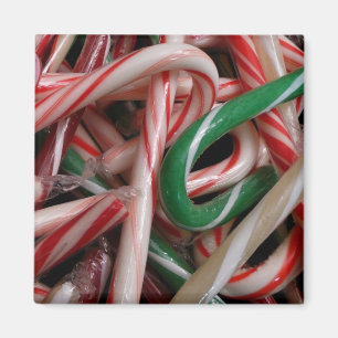Aimant Canneberges de Noël Blanc Vert et Rouge