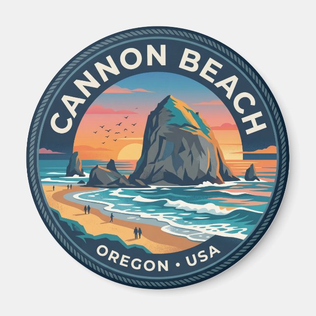 Aimant Cannon Beach Oregon (Devant)
