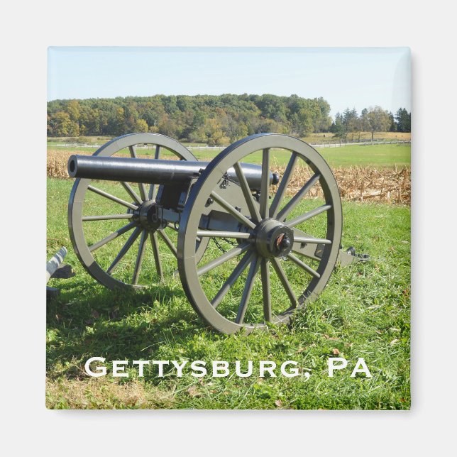 Aimant Canon sur le champ de bataille de Gettysburg (Devant)