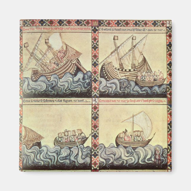 Aimant Cantiga 33, page des Cantigas de Père Noël Maria (Devant)
