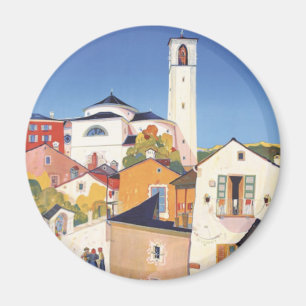 Aimant Canton de Tessin vintage Suisse