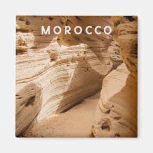 Aimant canyon de Timlalin, Maroc carré de voyage
