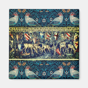 AIMANT CAOUTCHOUC MÉDIÉVAL OU TAPISSERIE POUR DOLLHOUSES 