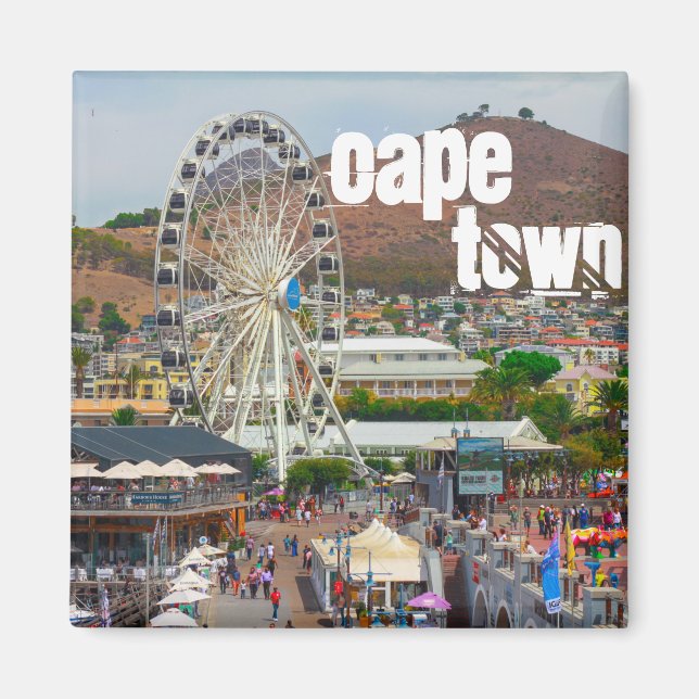 Aimant Cap Table Mountain Waterfront Cityscape (Devant)