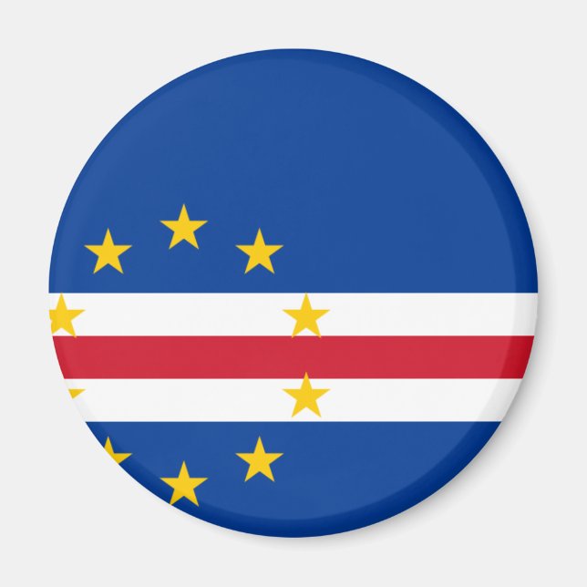 Aimant Cap-Vert Drapeau CV (Devant)