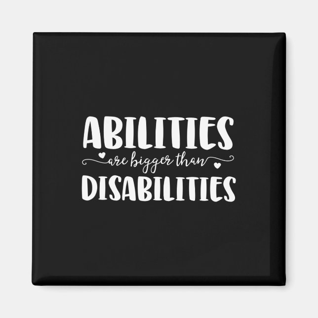 Aimant Capacités Handicap Discours Cadeaux Thérapeutiques (Devant)