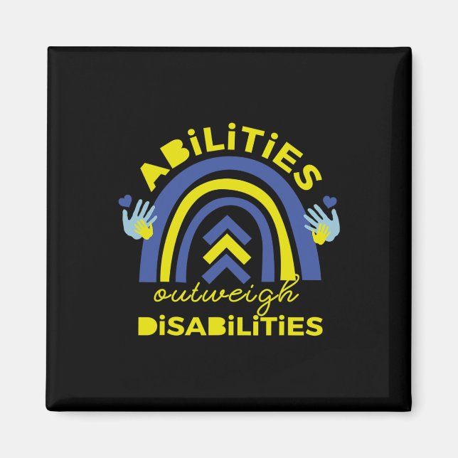 Aimant Capacités Supérieures Les Handicapés Diminuer Le S (Devant)