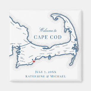 Aimant Cape Cod Destination Wedding Favor