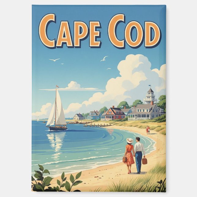 Aimant Cape Cod Massachusetts Travel (Recto)