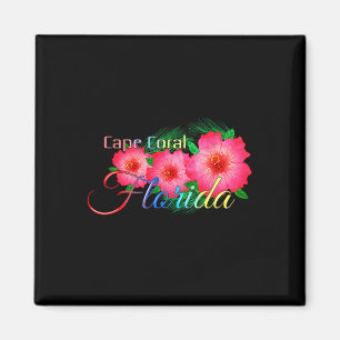 Aimant Cape Coral Floride Fleurs tropicales Vacatio famil