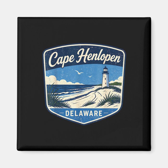 Aimant Cape Henlopen Delaware phare plage océan (Devant)