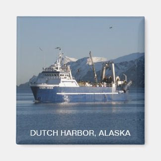 Aimant Cape Horn, chalutier d'usine dans le port hollanda