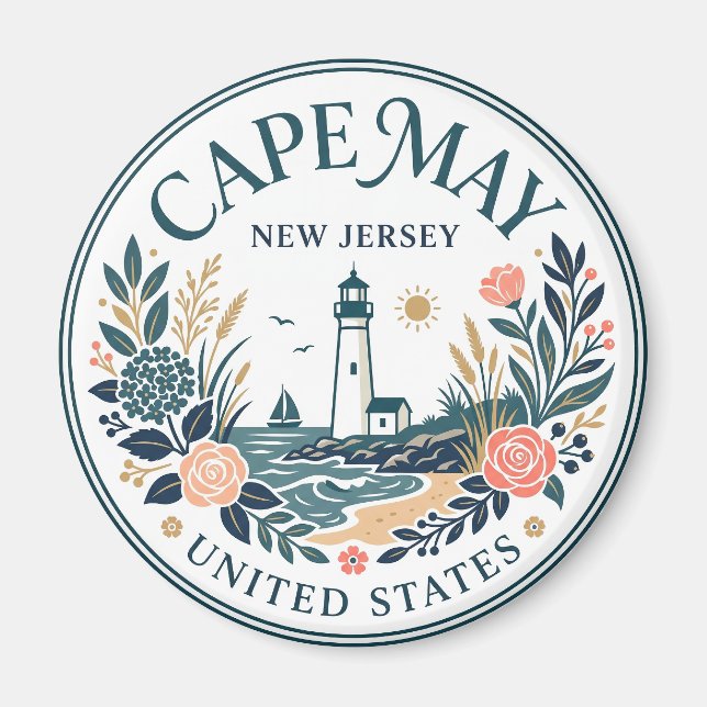 Aimant Cape May, New Jersey, États-Unis New Jersey (Devant)