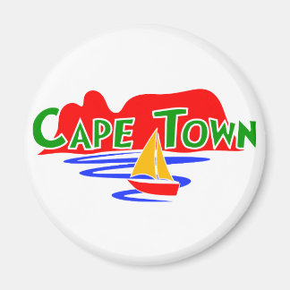 Aimant Cape Town Afrique du Sud Table Mountain Round Magn