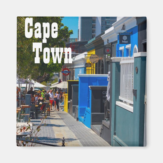 Aimant Cape Town South Africa Street View Cityscape (Devant)