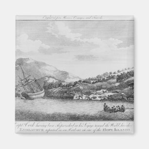 Aimant Capitaine Cook ayant été naufragé