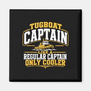 Aimant capitaine de remorqueur drôle