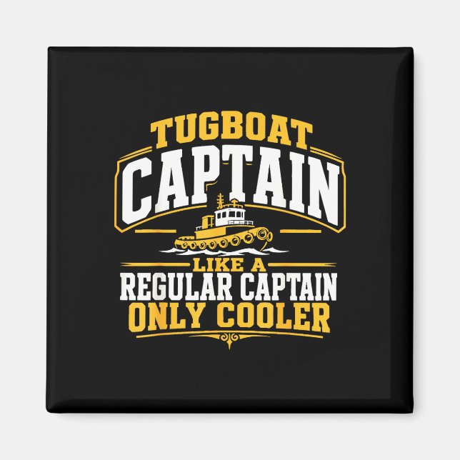 Aimant capitaine de remorqueur drôle  (Devant)