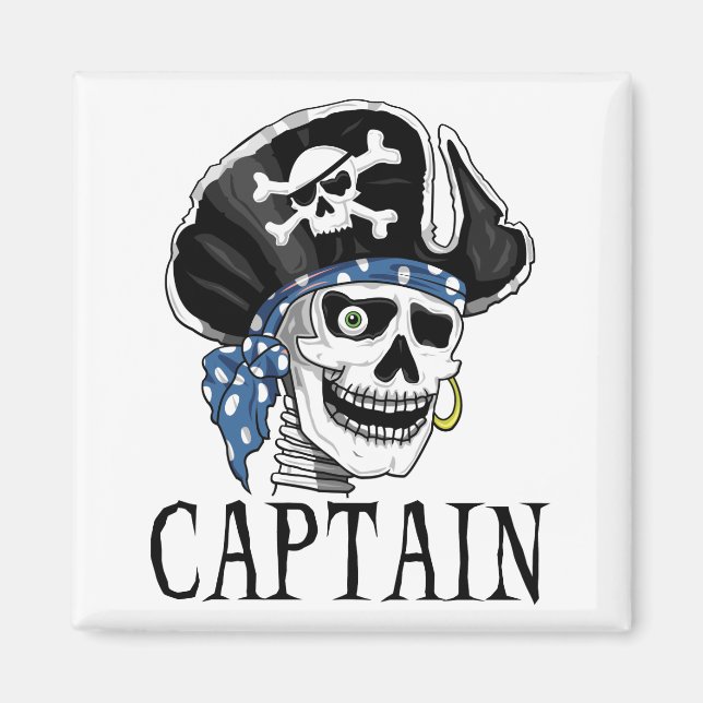 Aimant Capitaine du pirate aux yeux (Devant)