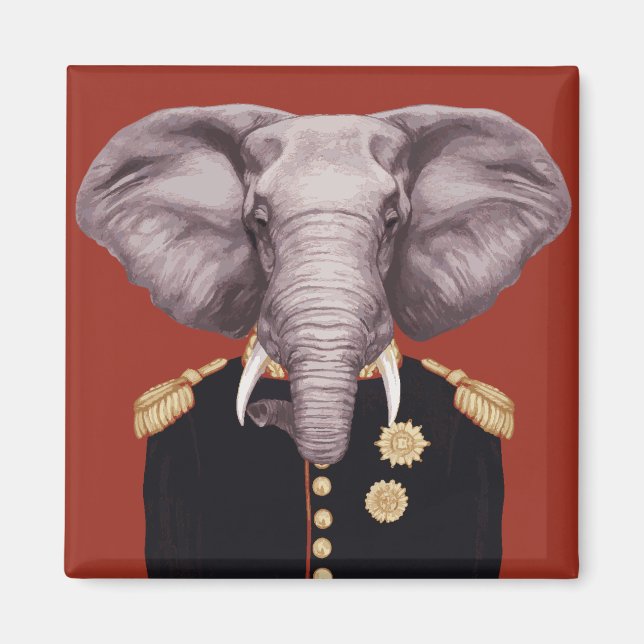 Aimant Capitaine Elephant (Devant)