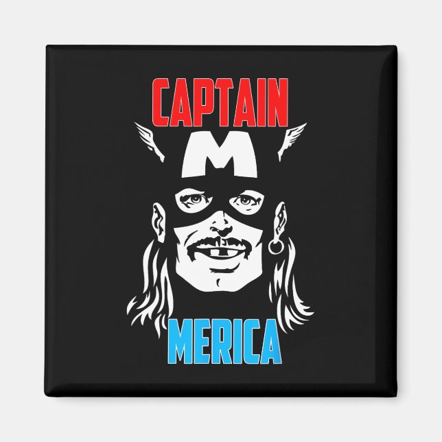 Aimant Capitaine Merica Boire Fête de l'Indépendance 4e D (Devant)