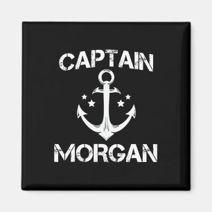 Aimant Capitaine Morgan Funny Anniversaire Nom de famille