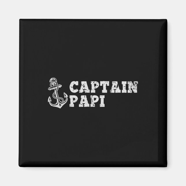 Aimant Capitaine Papi Voile Bateau Bateau Ancien Ancre F (Devant)
